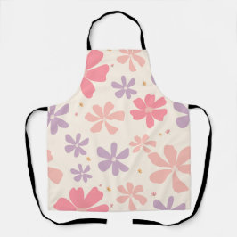 Delantal Elegante estampado floral Arte botánico para el am