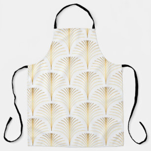 Delantal Elegante estilo vintage floral arte deco repetidor