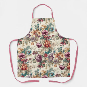 Delantal Elegante Floral de inspiración vintage