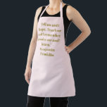 Delantal Elegante frase de nombre personalizada color rosa<br><div class="desc">Elegante minimalista moderno falso oro y rosa de color rosa de la frase de texto del nombre personalizado cita Apron. Excelente para cocineros,  chefs,  cerámica,  artesanía,  trabajo,  cocina,  horneado,  barbacoa,  parrilladas,  comercios y tiendas,  etc.</div>