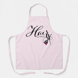 Delantal Elegante guión de cabello rosa de You Apron