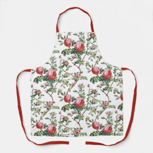 Delantal Elegante Moda Vintage Rosa Floral