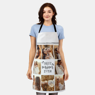 Delantal Elegante Moderno La Mejor Mamá Personalizado Colla