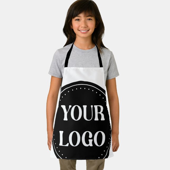 Delantal elegante, moderno, refinado y editable. (in situ)