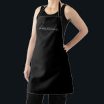 Delantal Elegante Monograma Moderno Personalizado Con Nombr<br><div class="desc">Aumente su experiencia culinaria en sofisticación elegante con nuestro elegante Monograma Moderno Blackout Personalizado Con Nombre Apron. Este delantal de diseño exquisito combina a la perfección la estética contemporánea con un toque personalizado, lo que lo convierte en un complemento elegante y práctico de su vestimenta de cocina. Con su nombre...</div>
