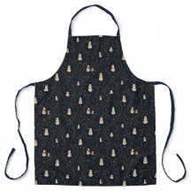 Elegante Navidad Vintage Hombre de Nieve de Marina