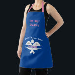 Delantal Elegante Palillo Mejor Nombre Abuela<br><div class="desc">La abuela será una ganadora con este delantal,  un diseño realmente elegante con remo y además personalizado con un nombre de dos colores. Un toque de flores rosadas lo puso en marcha. Cualquier pregunta de diseño,  sólo envíe un correo electrónico a charmdesignstudio@rcn.com y estaremos encantados de asistirle.</div>