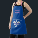 Delantal Elegante Palillo Mejor Nombre Abuela<br><div class="desc">La abuela será una ganadora con este delantal,  un diseño realmente elegante con remo y además personalizado con un nombre de dos colores. Un toque de flores rosadas lo puso en marcha. Cualquier pregunta de diseño,  sólo envíe un correo electrónico a charmdesignstudio@rcn.com y estaremos encantados de asistirle.</div>