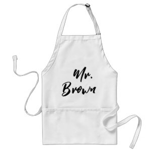 Delantal Elegante Pareja Personalizada Sr. Pocket Aprons