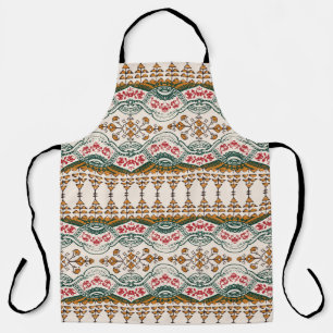 Delantal elegante patrón de frontera étnica con ele de boho