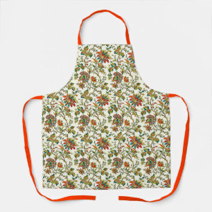 Delantal Elegante patrón floral de otoño