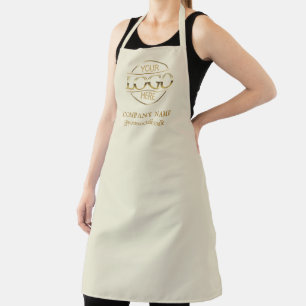 Delantal elegante personalizado con logotipo unifo