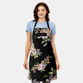 Delantal Elegante Personalizado de color de agua oscuro