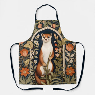 Delantal Elegante Stoat Floral Inspirado en William Morris