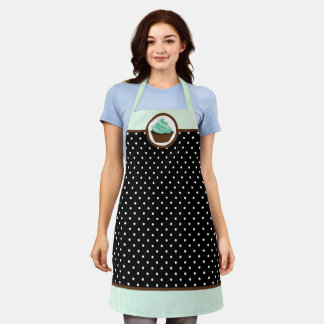 Delantal Elegante tarta de torta de pan Polka Dot