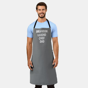Delantal Elegante y moderno chef de Papá Gris