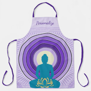 Delantal Elegante Yoga Meditación del Yoga Personalizado Sm