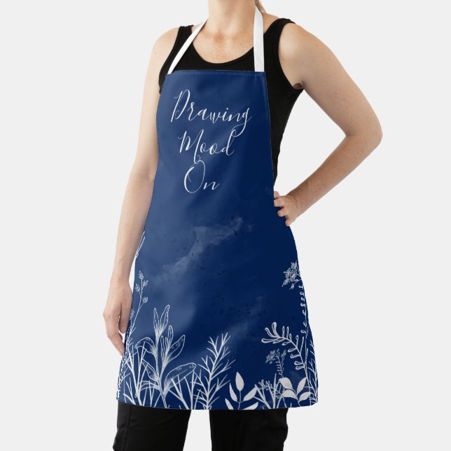 Delantal Elegantes flores silvestres Doodles Apron (in situ)