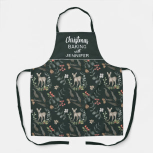 Delantal Elegantes Navidades Personalizados horneando con n