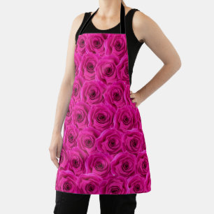 Delantal Elegantes Rosas Rosadas Florales Chic