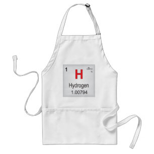 Delantal Elemento individual del hidrógeno de la tabla