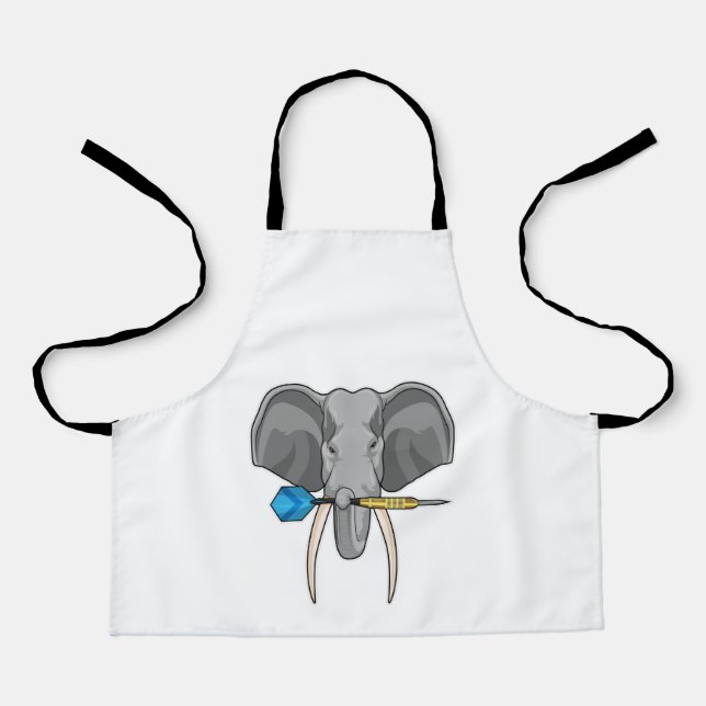 Delantal Elephant at Darts with Dart (Anverso)