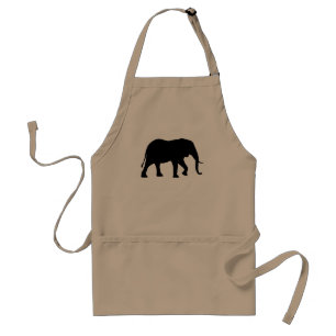 Delantal Elephant Silhouette Africano