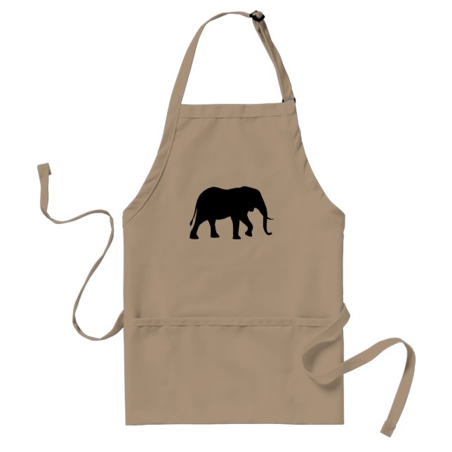Delantal Elephant Silhouette Africano (Frente)
