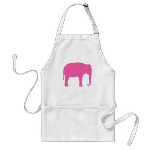 Delantal Elephant Silhouette rosa