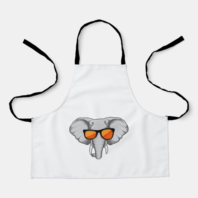 Delantal Elephant with Sunglasses (Anverso)