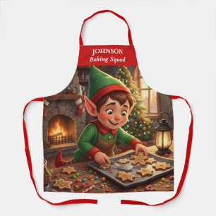 Delantal Elf Holiday Gingerbread Apron