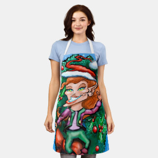 Delantal Elf navidades