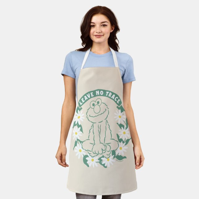 Delantal Elmo | No dejar trazos de gráficos florales (Gastado)