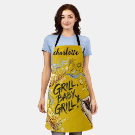 Delantal Elote-Diseño Personalizado de Barbacoa y Elote