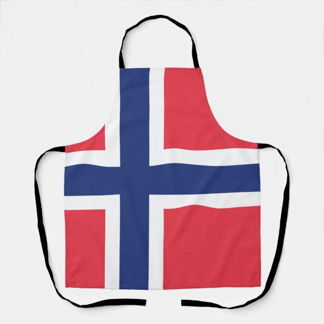 Delantal Emblema de bandera de Noruega (Anverso)