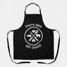 Emblema de BBQ de Papá con Año de Fundación