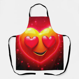 Delantal Emoción de Ojos de Corazón Brillante