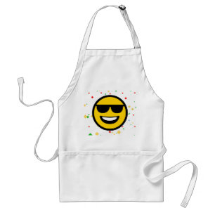 Delantal Emoji de gafas de sol Guay