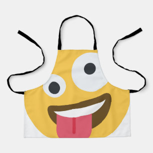 Delantal Emoji Zany Face