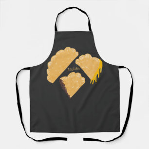 Delantal Empanada Carne Queso Goteante Dibujado a Mano