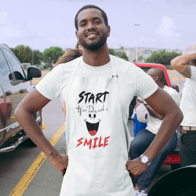 Delantal Empieza Tu Día Con Una Sonrisa (Subido por el creador)