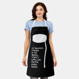 Delantal En el cielo no hay cerveza