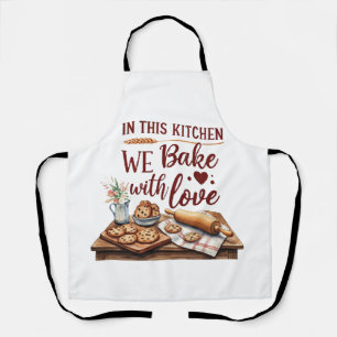 Delantal En Esta Cocina Horneamos Con Amor - Cookies