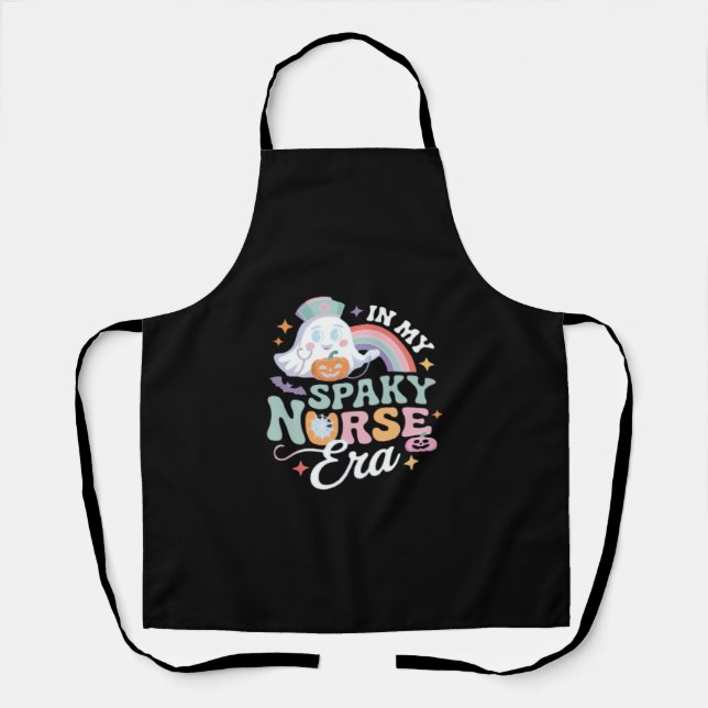 Delantal En mi era de enfermería, truco o trato de hallowee (Anverso)