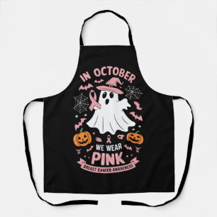 Delantal En Octubre Nosotros Vestimos Bruja Fantasma Rosa C