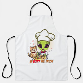 Delantal En Pizza Confiamos Arte de Chef Alien