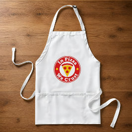 Delantal En Pizza Nos Crust Chiste Divertido Pizza Pepperon