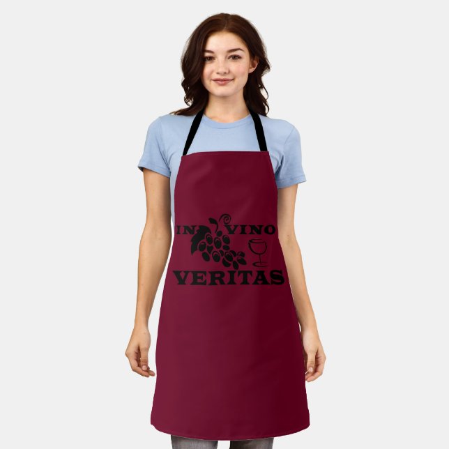 Delantal En vino veritas (Gastado)