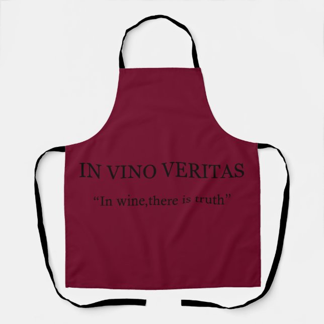 Delantal En vino veritas (Anverso)