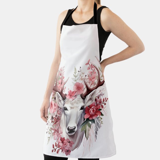 Delantal 🌸 Encantado Floral Stag Apron 🌸 (in situ)